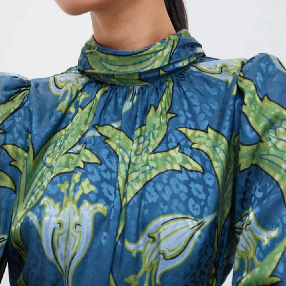 TUCKERNUCK Deco Floral Satin Faven Dress - Picture 6 of 12